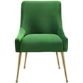 thumbnail image 2 of TOV Furniture Chaise d'Appoint Beatrix 19" Transitionnelle en Velours Vert, 2 of 7