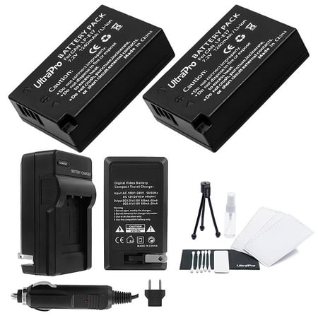 UltraPro 2-Pack LP-E17 High-Capacity Replacement Battery with Rapid Travel Charger