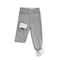 thumbnail image 4 of Womens Fleece Lined Leggings Tummy Control Winter Warm Thermal Leggings High Waisted Cozy Thick Tights Light Gray XL, 4 of 7