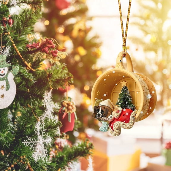 CRAGRSI Plastic Christmas Tree Ornament, Hanging Xmas Tree Decorations for Holiday Party, Festive Home Winter Indoor Outdoor Decor & Keepsake Gift