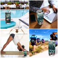thumbnail image 7 of 11oz Stainless Steel Tumbler with Straw, Double Wall Insulated Travel Tumbler Elegant Nautical Scene, 7 of 7