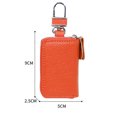 thumbnail image 2 of Llavero de coche, llavero de cuero para coche, monedero, gancho de metal y llavero, cartera, bolsa con cremallera, para entrada sin llave de coche, 2 of 6