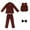 AB39 Red, variant on Bainana Boys Christmas Outfit Set Long Sleeve Solid Color Gentleman Suit 4 Pieces Clothes Set Big Kids Relaxed Fit Party Wear