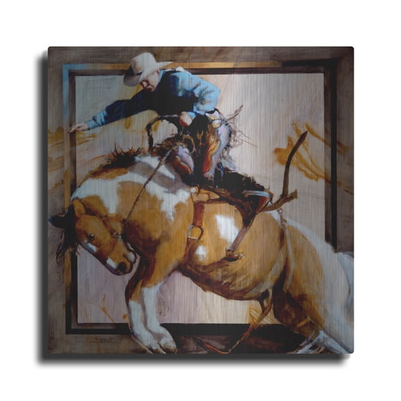 Luxe Metal Art 'In Sync' by J. E. Knauf, Metal Wall Art, 36"x36"