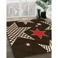 thumbnail image 2 of Ahgly Company Indoor Rectangle Patterned Black Bean Brown Area Rugs, 5' x 8', 2 of 6
