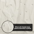 thumbnail image 4 of Sm:)e Pearl Beige Gauze Table Runner 120 Inch 10FT, Table Decor for Wedding Anniversary Birthday Outdoor Home Party Table, 4 of 7