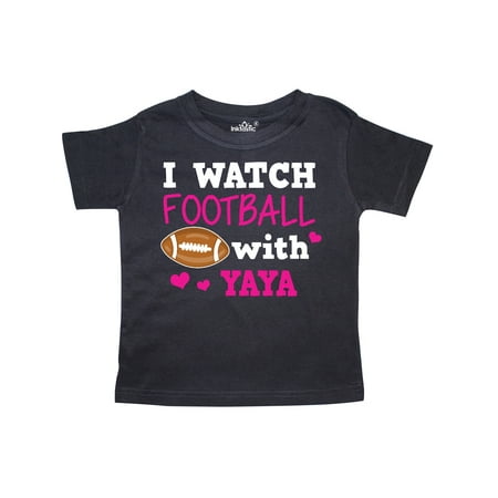 

Inktastic I Watch Football with My Yaya Gift Toddler Toddler Girl T-Shirt