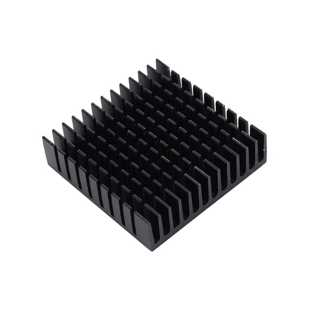 Solid CPU Aluminum Cooling Chip, Black Corrosion Resistance Heat Sink, For Electronic Components Router CPU IC Excellent Working 40x40x11MM