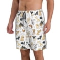 thumbnail image 2 of Salouo I Love Dogs Pattern Swim Trunks for Men,Men's Hawaiian Bathing Suit Swimsuits Quick Dry Swimming Board Shorts Beach Shorts with Pockets-XX-Large, 2 of 6