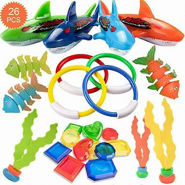 Beach pool party water toys Children's outdoor pool treasure hunt diving water DIY toy set
