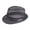 Black, variant on Yesbay Men Fedora Wide Brim Mesh Spring Summer Pure Color Low-profile Sunshade Hat for Outdoor