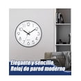 thumbnail image 3 of Reloj Xtellar De Pared Cuarzo Moderno Silencioso Sala 30cm Color Blanco, 3 of 5