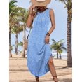 thumbnail image 4 of Vestido de playa Summer Sundress Zeagoo casual con estampado floral para mujer, 4 of 6