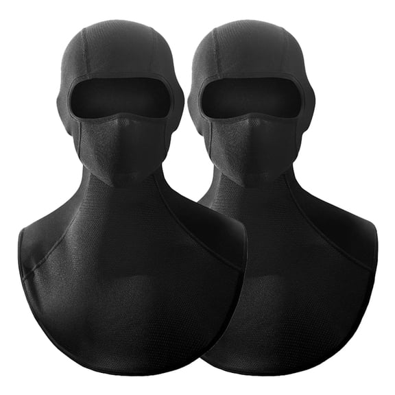 2PCS Motorcycling Balaclava,Windproof Thermal Winter Mask Neck Protection Head Cover for Skiing Snow-boarding Riding