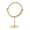 Gold, variant on Gold Portable Makeup Mirror With Adjustable Height And Rotation For Precise Application Metal Construction With Rounded Shape For Safe And Stylish Use