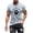 Gray, variant on Njagoc3 Mens Summer Short Sleeve T-Shirt, Crew Neck, Paw Print, Comfortable and Durable, Casual Fashion, Ideal for Summer Activities