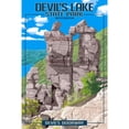 thumbnail image 4 of Devil's Lake State Park, Wisconsin, Devil's Doorway (1000 Piece Puzzle, Size 19x27, Challenging Jigsaw Puzzle for Adults and Family, Made in USA), 4 of 4