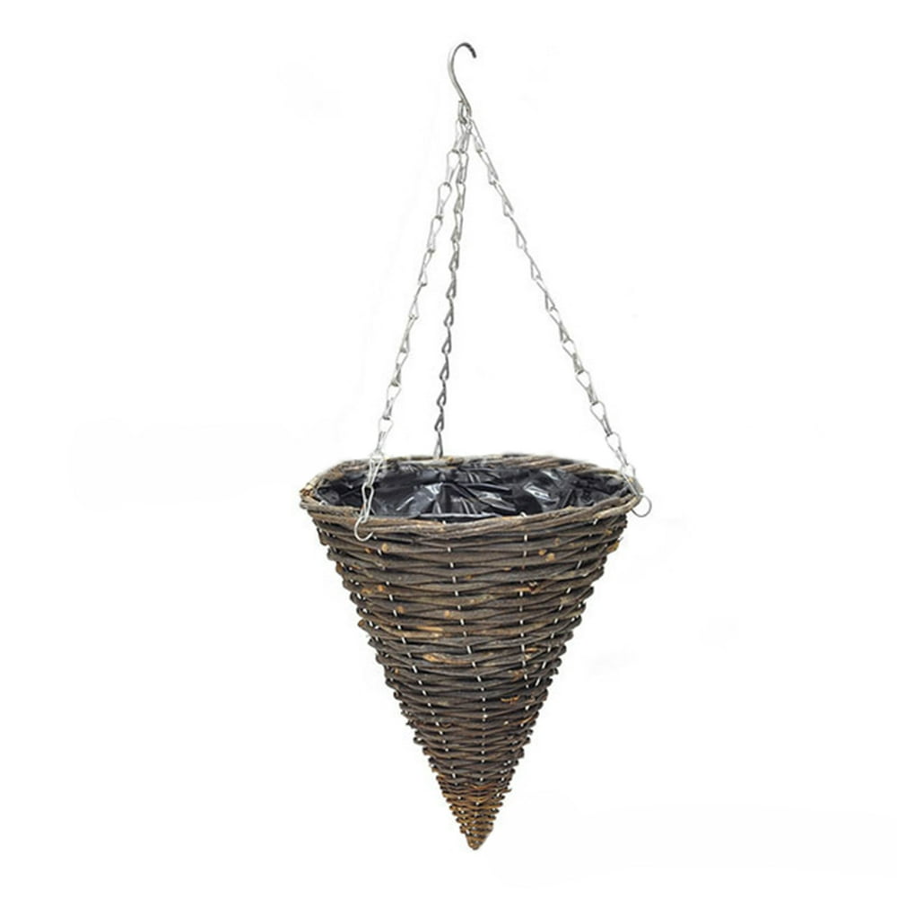 Famyfamy Hanging Planter Cone Shape Plant Flower Pot For Indoor Outdoor