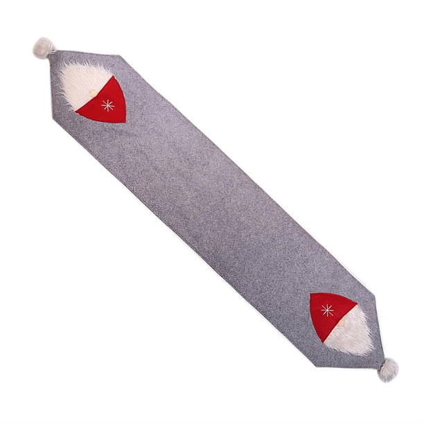Camino De Mesa De Tela Navideña, Gorro Navideño, Alfombrilla De Mesa, Decoración Navideña, Adorno De Regalo Para El Hogar, Hotel, Navidad matsuzay HA027573-01