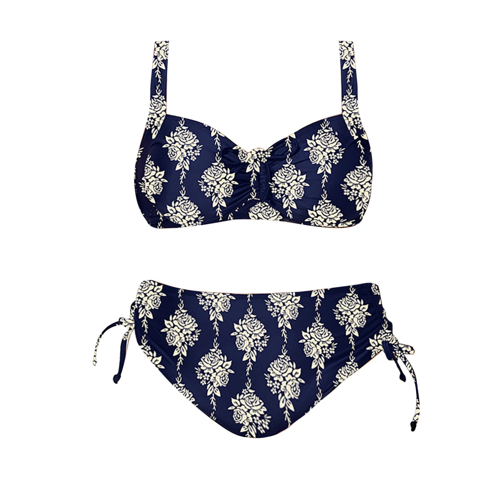 Aayomet Women's Plus Size Two Piece Swimsuit Print Bikini Swim Bra