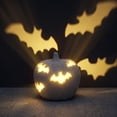 thumbnail image 5 of Halloween Pumpkin Light for Halloween Indoor, Handmade Light Up White Pumpkin Decoration Lantern Halloween Lighted Tabletop Ornament For Halloween Indoor, 5 of 7