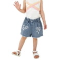 thumbnail image 5 of Shadoumai Girls Summer Casual Denim Shorts Fashion Loose Fit Lightweight Comfortable Play Outfit, 5 of 8