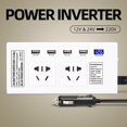 thumbnail image 3 of Inversor DC 12V 220V, pantalla LED, convertidor de enchufe , convertidor automático, inversor, para arrancadores , - 12V Blanco 12V Yotijar Inversor convertidor automático, 3 of 10
