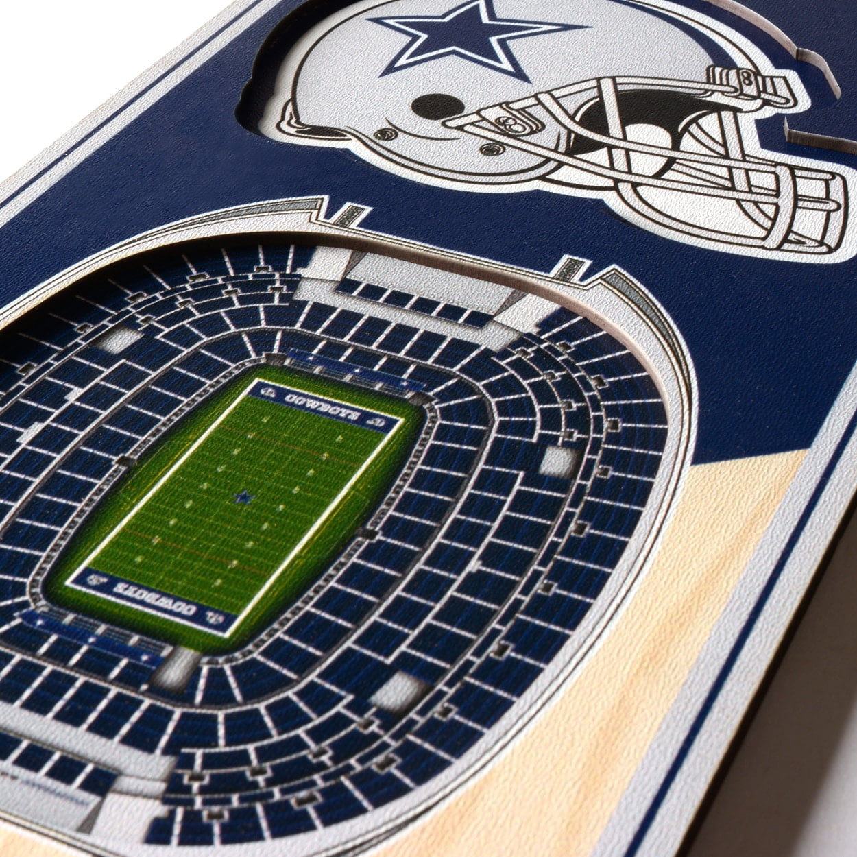 Dallas Cowboys 6'' x 19'' 3D StadiumView Banner