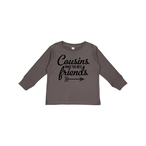 Inktastic Cousins Make the Best Friends with Arrow Boys or Girls Long Sleeve Toddler T-Shirt