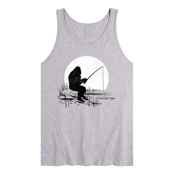 Instant Message - Sasquatch Fishing Graphic Tank Top