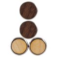 thumbnail image 4 of 2 Pairs Wooden Round Sleeve Buttons Delicate Shirt Buttons Durable Cuff Studs, 4 of 8