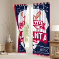 thumbnail image 3 of Castle Fairy Sport Baseball Curtains Pack of 2 (42x84 Each),Ball Gamer Curtains Blackout, 3 of 6