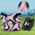 thumbnail image 6 of Haosy Black Pink White Flow Golf Mallet Putter Cover Strong Magnetic Leather Golf Club Headcover Closure, 6 of 7