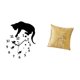 thumbnail image 5 of Reloj Colgante Silencioso Con Forma De Gato Y Elegante Funda De Almohada Para Una Sala De Estar Tranquila, Una Casa De Campo, Un Comedor, Una Escuela, Una Oficina, Un Dormitorio O Una, 5 of 8