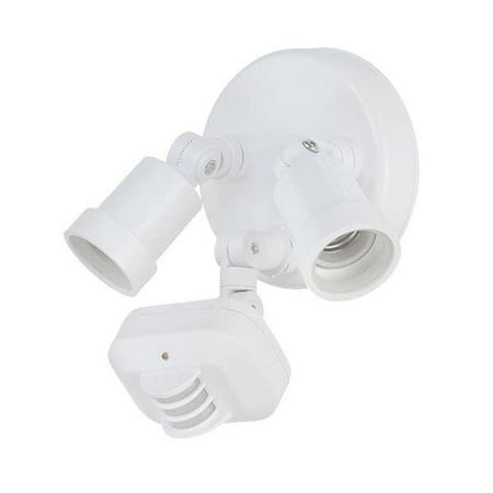 UPC: 0878925002665 | Acclaim Lighting MFL2WH 2-Light Adjustable Arm Floodlight with Motion Sensor  Gloss White