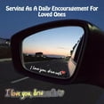 thumbnail image 3 of Testimiony/Prompttion Sticker, I Love You, Drve Safe Sticker, Women Car Decal for Rearview Mirror, 8 Colors Car Window Decal, Rear View Driving Safety Hearty Reminder (yellow), 3 of 6