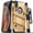Gold & Black, variant on ZIZO BOLT Series for iPhone X Case Military Grade Drop Tested with Screen Protector, Kickstand and Holster iPhone XS Black