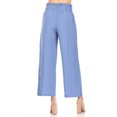 thumbnail image 3 of Women's Basic Wide Leg Elastic Waistband Button Detailing Pants, 3 of 5