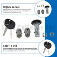 thumbnail image 3 of Ignition Starting Control Switch & Door Lock Cylinder Kit for Chevrolet GMC, 3 of 6