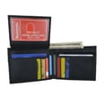 thumbnail image 3 of Genuine Leather Bifold Credit Card ID Mens Wallet 1613, 3 of 37