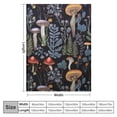thumbnail image 4 of JRXY Mushroom Hooded Blanket Mushrooms Gifts for Women Soft Flannel Dark Wild Forest Mushrooms Throw Wearable Blanket All Season Plant Blankets for Bed Decorative  for Kid White, 4 of 6