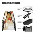 thumbnail image 4 of Disketp Christmas Snowman Gift Backpack - Comfortable Daypack with The right laptop for you Spacious Main Compartment & other poket - {designName} print, 4 of 6