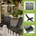 thumbnail image 6 of FURRYFECTION HDPE Adirondack Chairs Set of 2, Black, 6 of 8