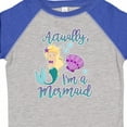 thumbnail image 4 of Inktastic Actually Im a Mermaid with Seashell and Bubbles Girls Toddler T-Shirt, 4 of 5