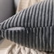 thumbnail image 2 of Pack of 2 Corduroy Soft Soild Decorative Square Throw Pillow Covers Set Cushion Cases Pillowcases for Sofa Bedroom Car 18 x 18 Inch 45 x 45 Cm Grey, 2 of 4