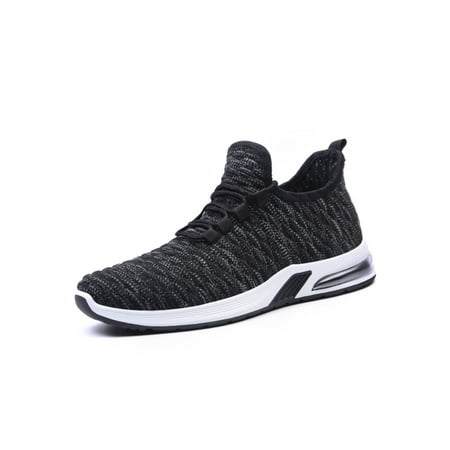 

Ferndule Men Nonslip Lace Up Athletic Shoes Hiking Sneakers Jogging Lightweight Solid Running Shoe Gray 8