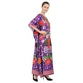 thumbnail image 3 of Miss Lavish London Kaftan Dresses for Women,Beach Kaftan Coverups,Hawaiian Coverups for Women,Long Beach & Swimsuit Coverups,Plus Size African Caftan Dress,Moroccan Style Loungewear Purple XL, 3 of 6