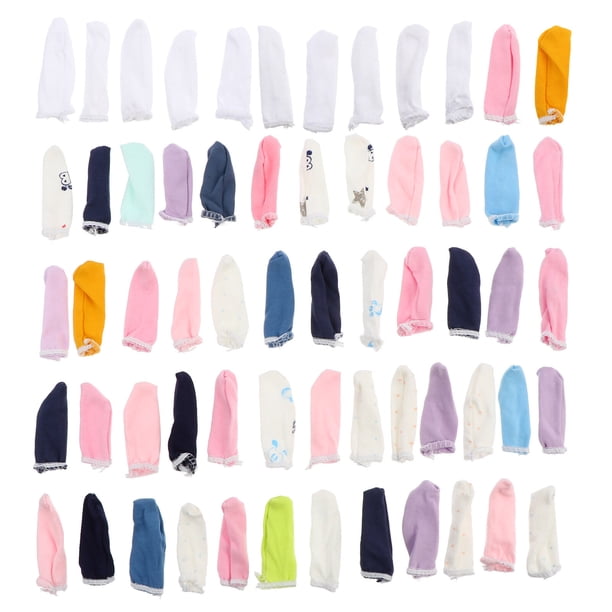 60pcs Finger Cots Guantes de dedo de algodón protector Protector de tubo de dedo