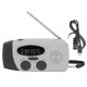 thumbnail image 1 of Manivela de Radio Solar Multifuncional Radio de Emergencia Radio LED con Linterna para Al Aire Libre CampingSilver Gris Japonés, 1 of 8