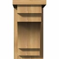 thumbnail image 2 of 7 1/2"W x 14"D x 14"H Mediterranean Smooth Corbel w/Backplate, Western Red Cedar, 2 of 9